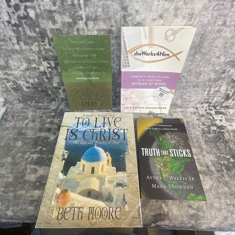 Christian Women's Study Lot Beth Moore‎ To Live is Christ Truth That Sticks 4pk